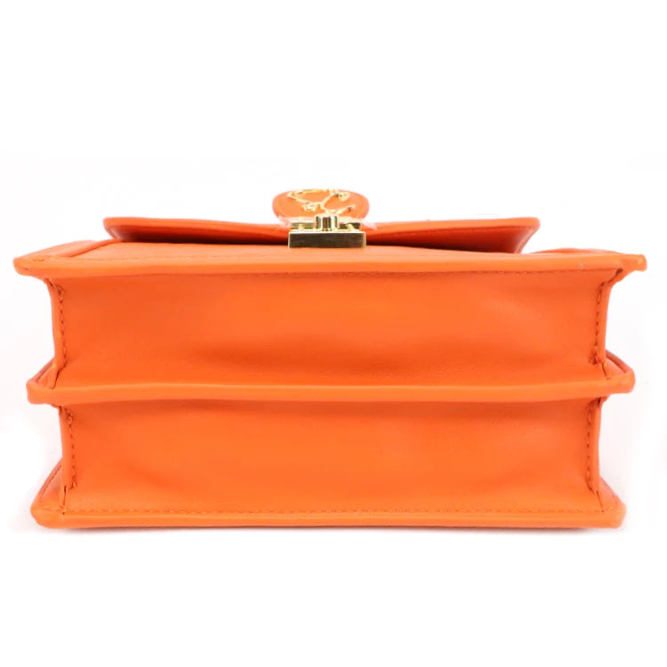 Leather Square Vintage Single Crossbody Bag Soft Durable Zipper Closure for Women