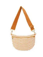 Women's Handmade Woven Belt Single Vegan Leather Tote Bag With Braided Strap