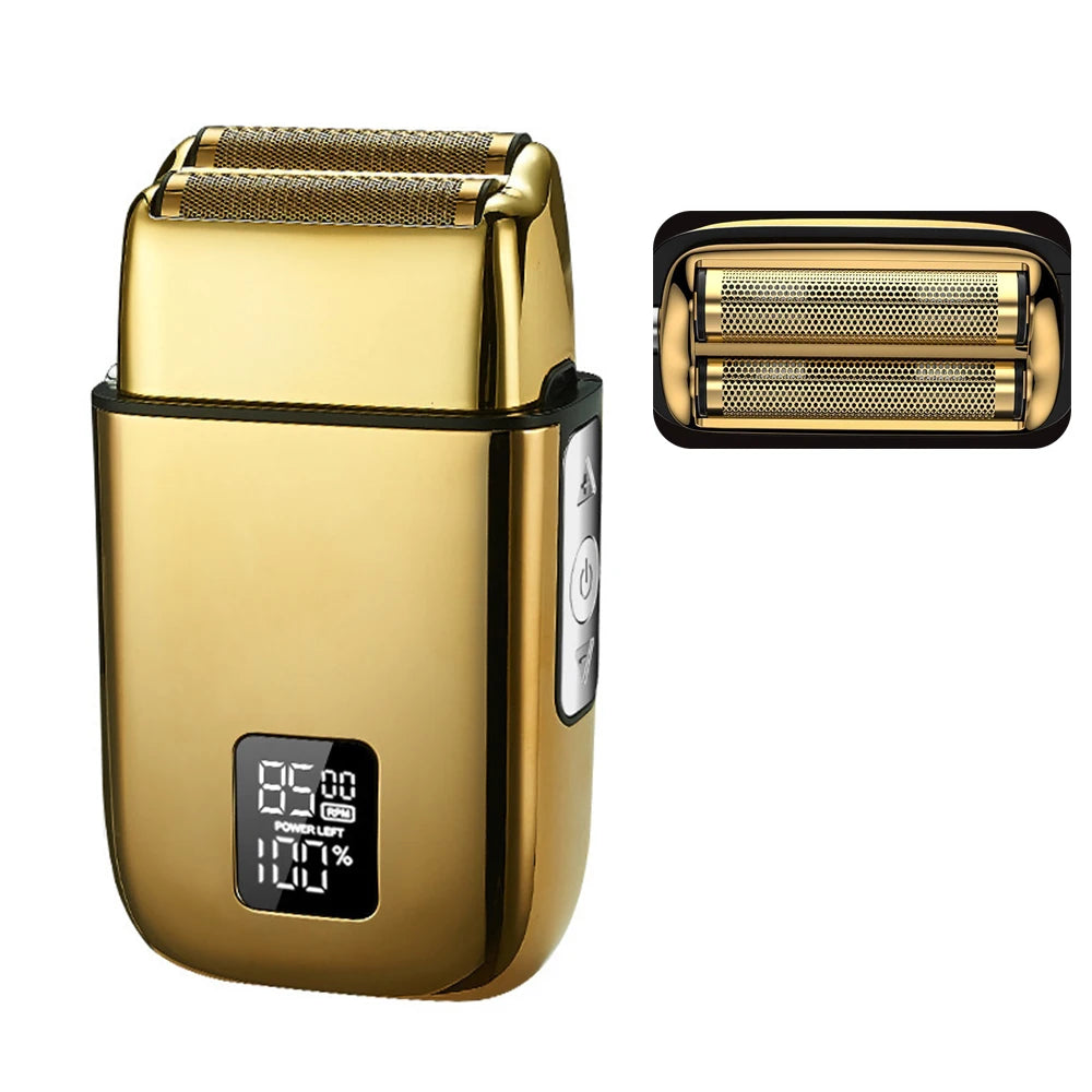 All Metal Shaver Razor Electric Beard Shavers Hair Shaver Trimmer for Men Grooming Kit Nose Hair Trimmer