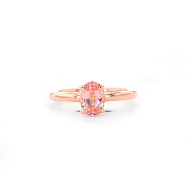 Oval Shape Gemstone Rings 5X7mm S925  Moissanite Engagement Ring for Women