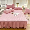 Hot Sales Summer Bedding Sets Double Bed Soft Latex Mat Princess Style Fitted Sheet Bed Skirts