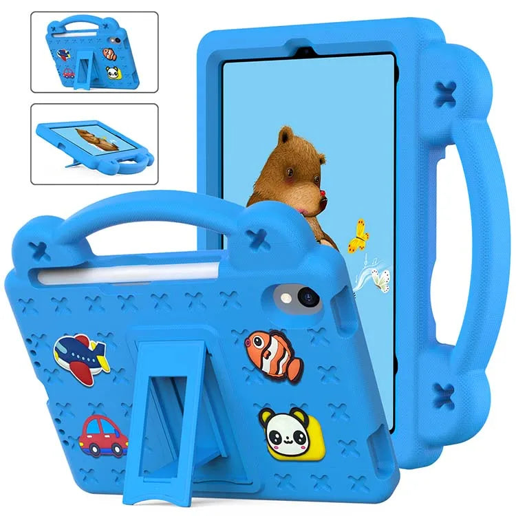 Case for iPad Mini 6 8.3 Inch 2021 Kids Friendly Foam Handle Folding Bracket Cartoon Shockproof Cover