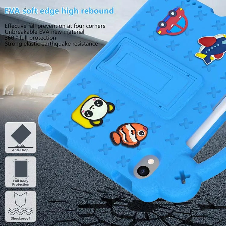 Case for iPad Mini 6 8.3 Inch  Kids  Foam Handle Folding Bracket Cartoon Shockproof Cover