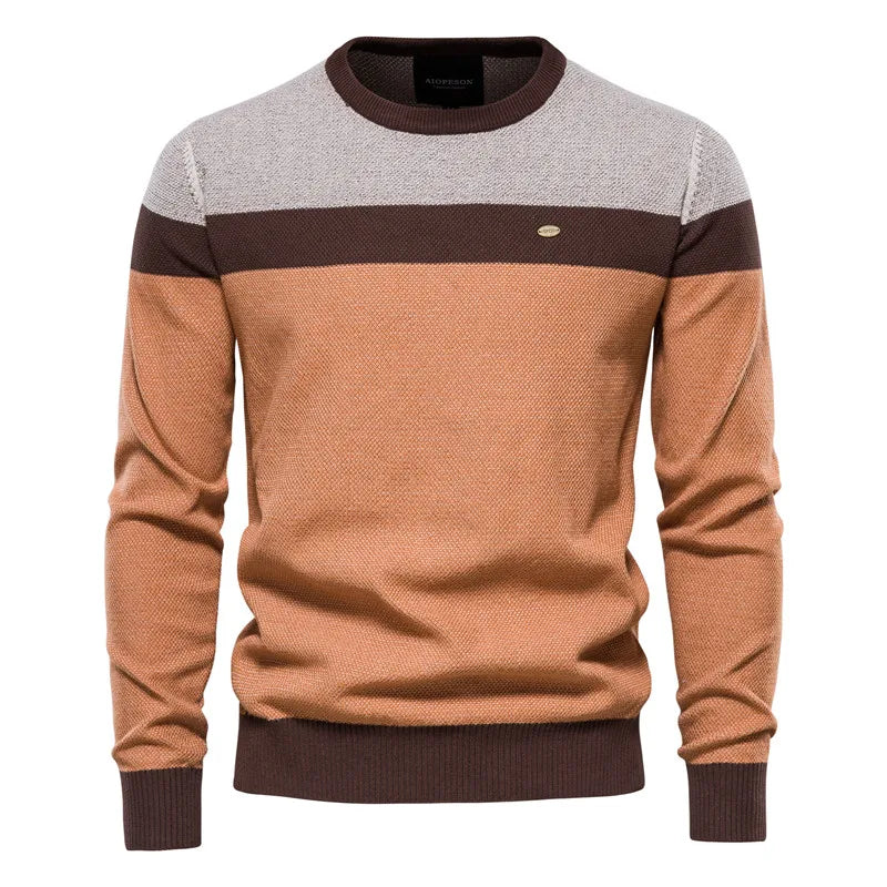 AIOPESON Pullover Knitted Sweaters For Men New