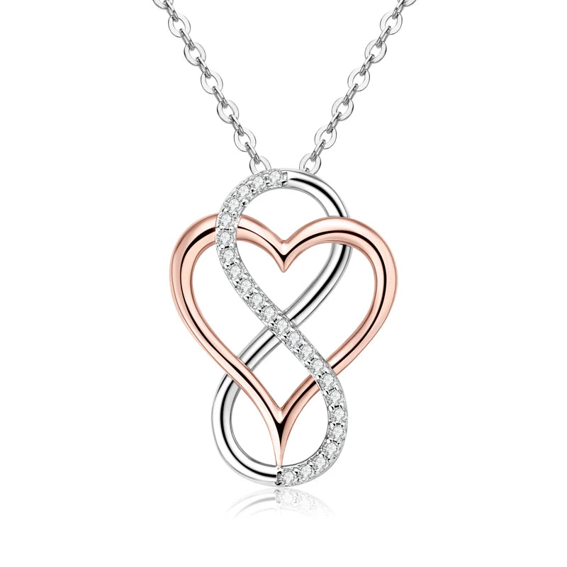 Sterling Silver 4mm 0.3ct Moissanite Twist Pendant Necklace for Women