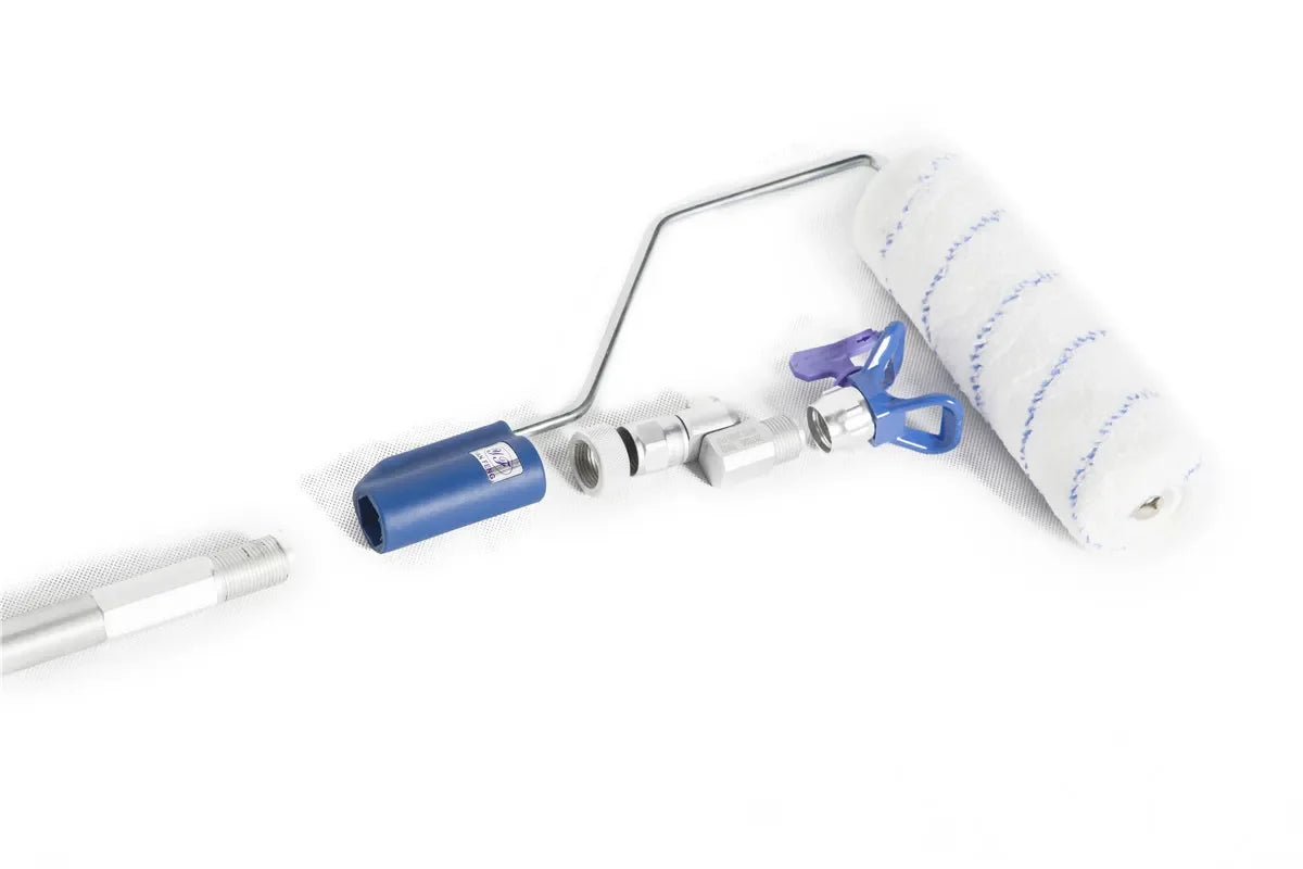 Brush Wall Tool Long Handle Self Suction Roller Brush Can Absorb for Rolling Wall