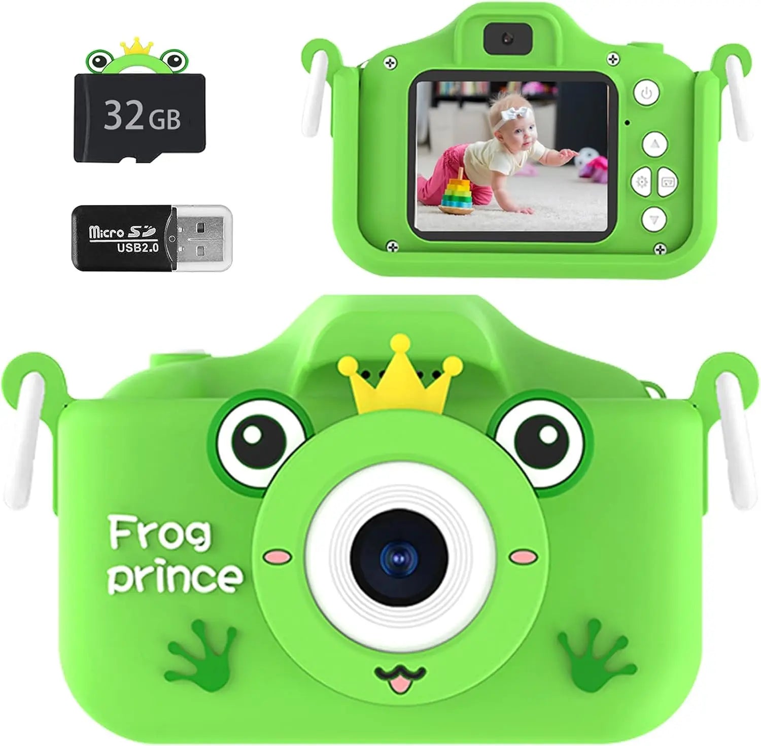 Kids Digital Camera - HD Upgrade for Girls & Boys Age 3-10 - 32GB SD Card, Silicone Cover, Christmas & Birthday Gifts