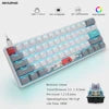 Skyloong 61 Keys Optical Wired Mechanical Keyboard Hot Swapping RGB Backlist for DIY Programing All Keys Function Via Driver