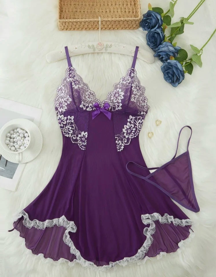 Women's Silky Ice Fabric Nightgown Feminine Backless Camisole Dress New Summer Style Short Thin Breathable Loungewear