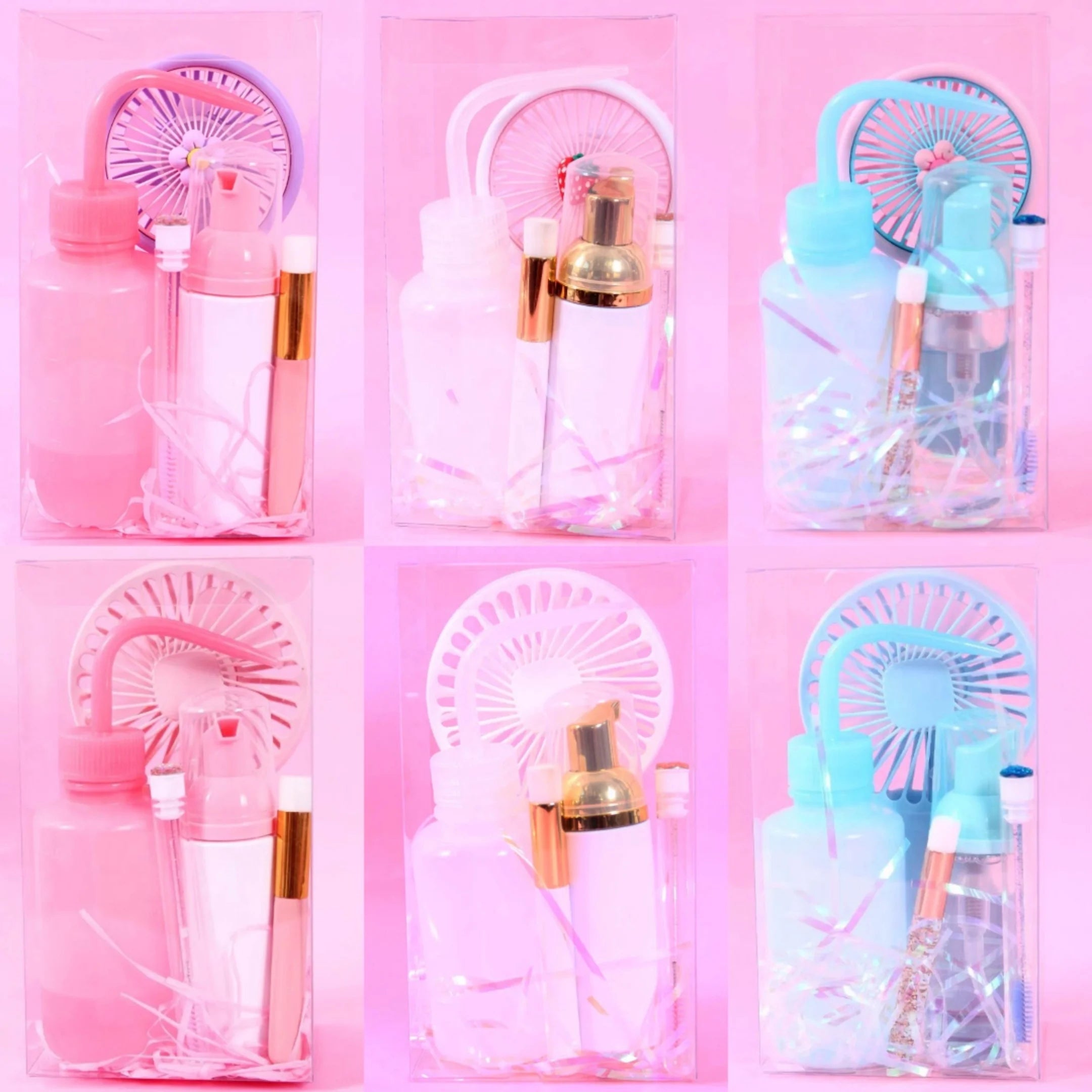 60ml Eyelash Foam Cleanser Lash Extension Glue Mini Fan Cleaning Brush Kit with Resin Washing Bottle Lash Shampoo