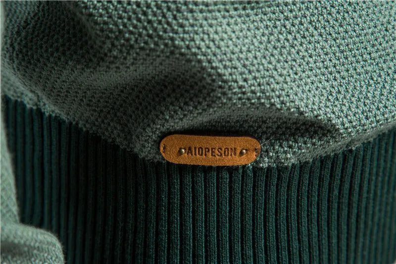 AIOPESON Pullover Knitted Sweaters For Men New