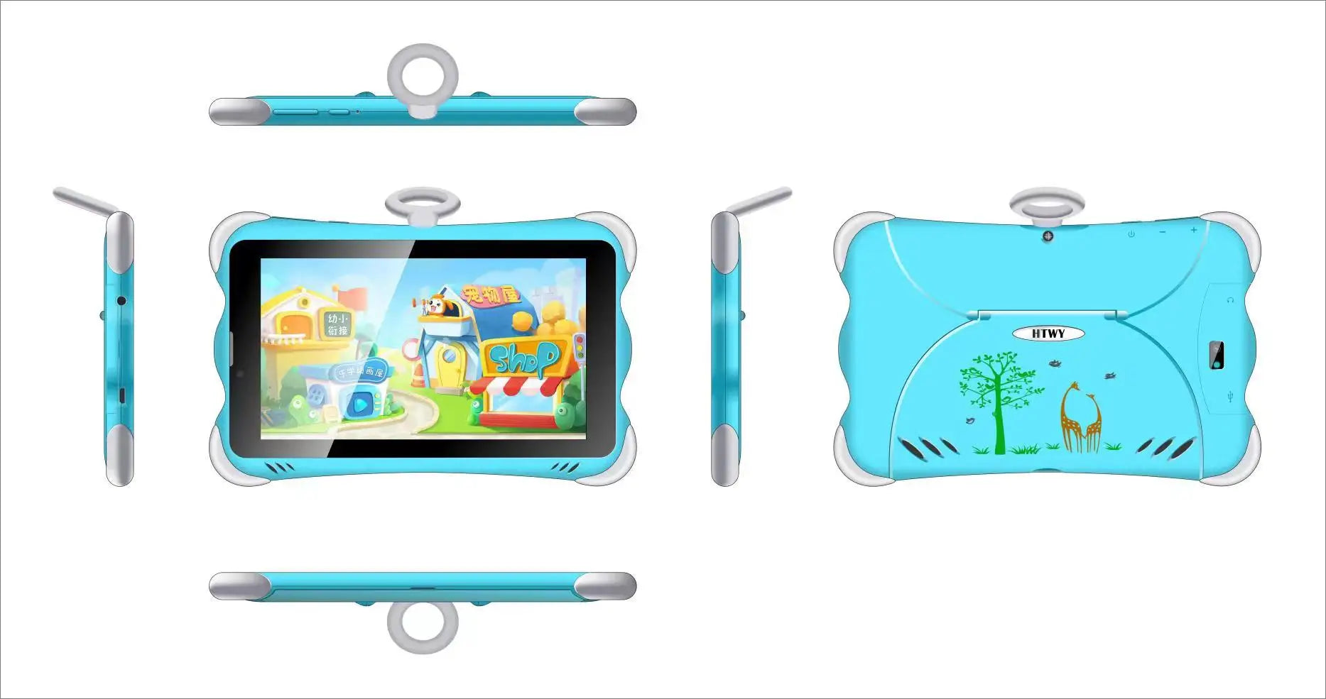 7inch Kids Tablet Pc Android 2SIM 7 Inch 12+256G Android Tablet PC 3G Call +WiFi Children's Toy + Android Tablet