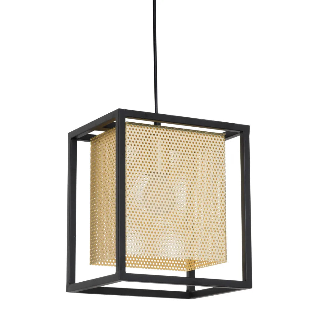 Geometric Metal Ceiling Light Gold Black Acrylic Cover 30W/36W Remote Switch for Home Office Dining Bedroom Outdoor