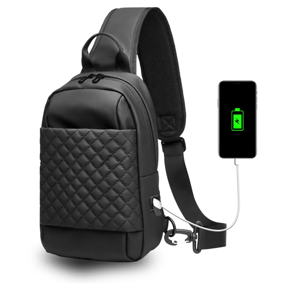 Sling Bag for Men Women Small Crossbody Backpack /Chest Bag for Travel Sport Running