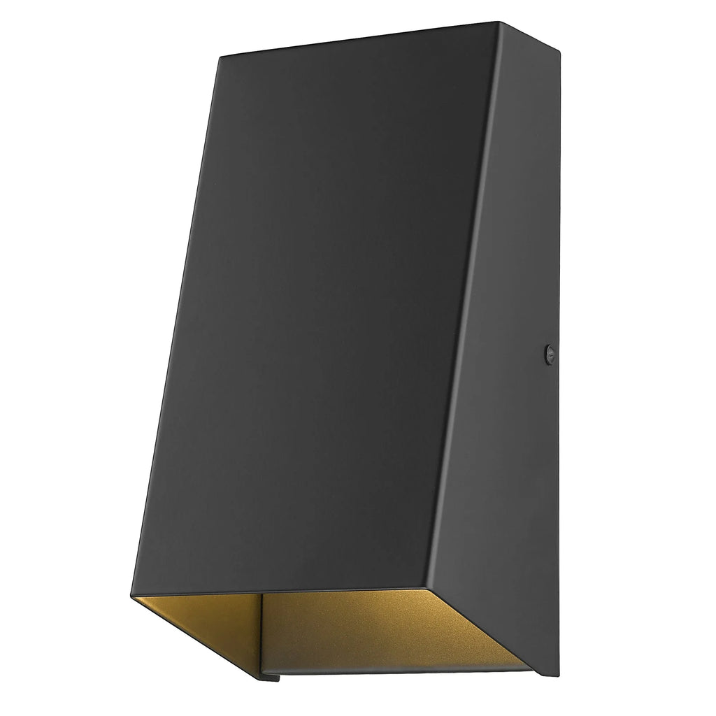 HMS Contemporary Matte Black Geometric Glass Wall Sconce Modern Steel Living Room Bathroom Home Hotel Recessed Custom
