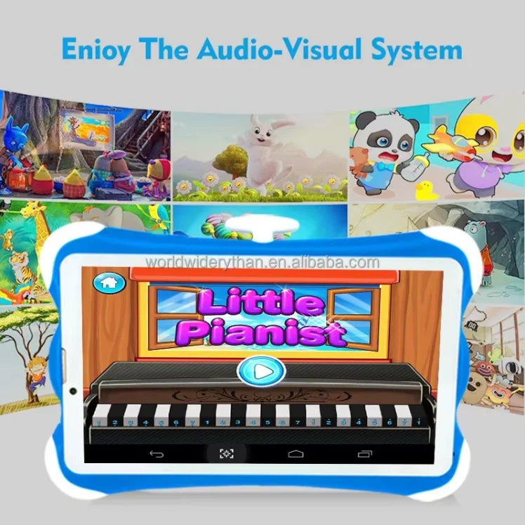 7inch Kids Tablet Pc Android 2SIM 7 Inch 12+256G Android Tablet PC 3G Call +WiFi Children's Toy + Android Tablet