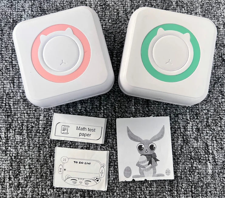 C15 Portable Pocket Mini Thermal Printer Wireless BT 2 With USB Cable