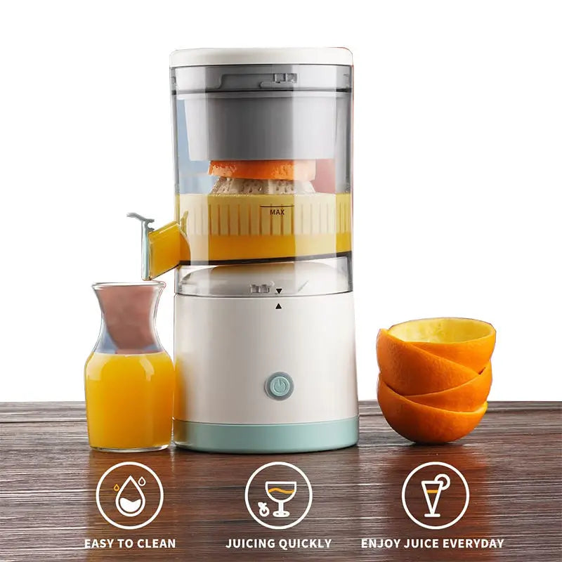 Portable Mini Electric Orange Squeezer Juicer Machine  Slow Blender