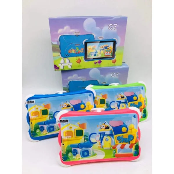 7inch Kids Tablet Pc Android 2SIM 7 Inch 12+256G Android Tablet PC 3G Call +WiFi Children's Toy + Android Tablet