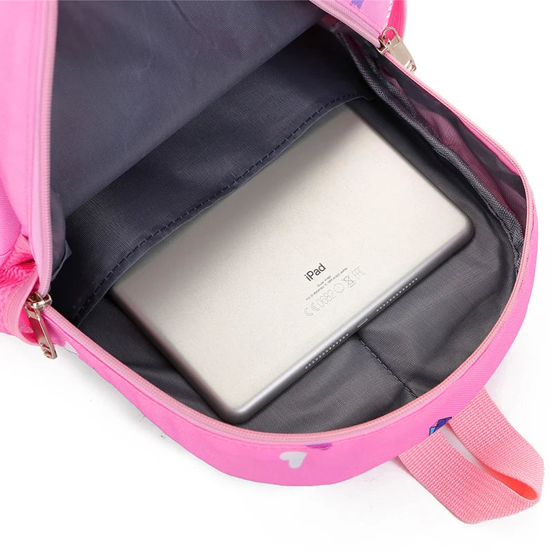 Girls Waterproof Polyester Children's Cartoon Color Unicorn School Backpack