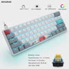 Skyloong 61 Keys Optical Wired Mechanical Keyboard Hot Swapping RGB Backlist for DIY Programing All Keys Function Via Driver