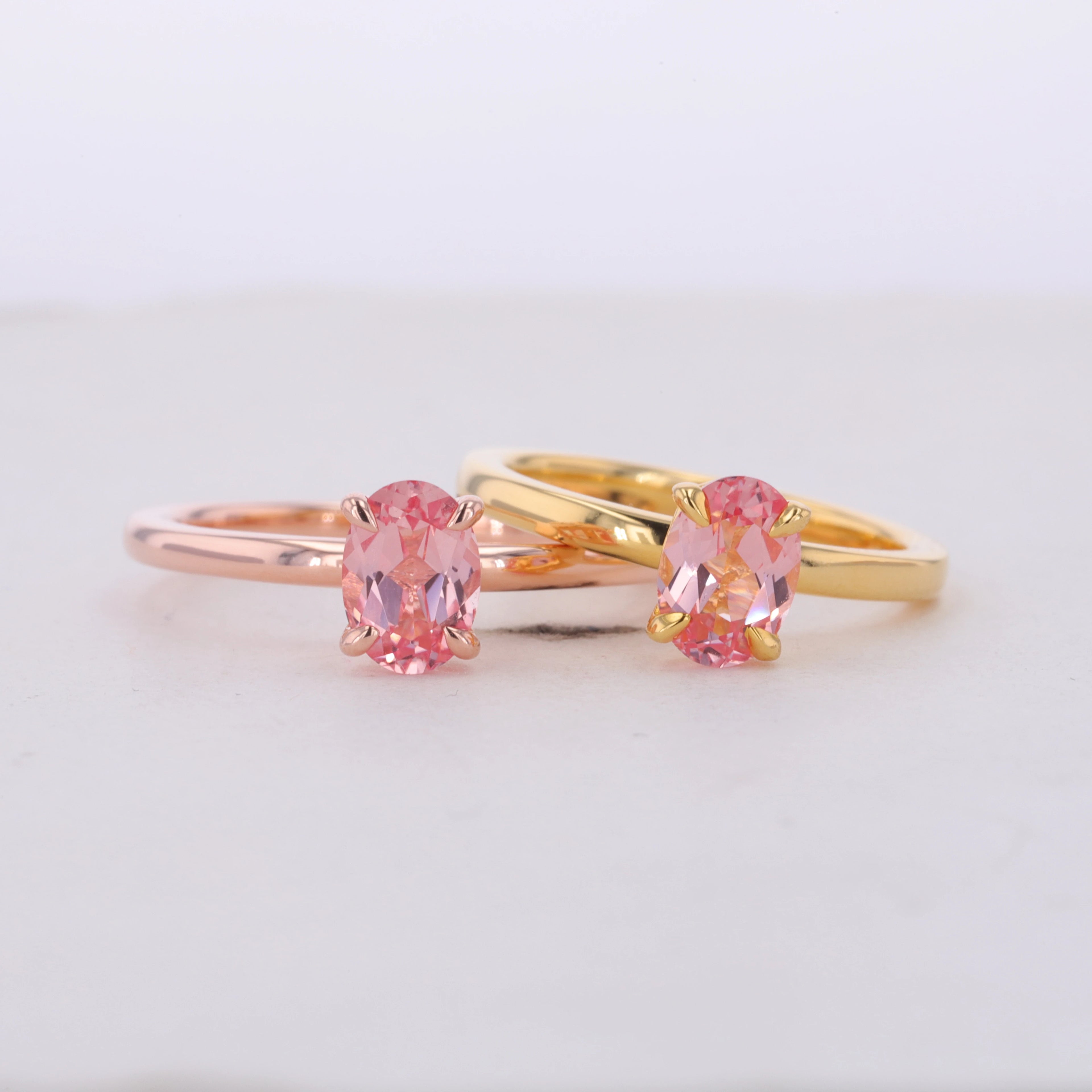 Oval Shape Gemstone Rings 5X7mm S925  Moissanite Engagement Ring for Women