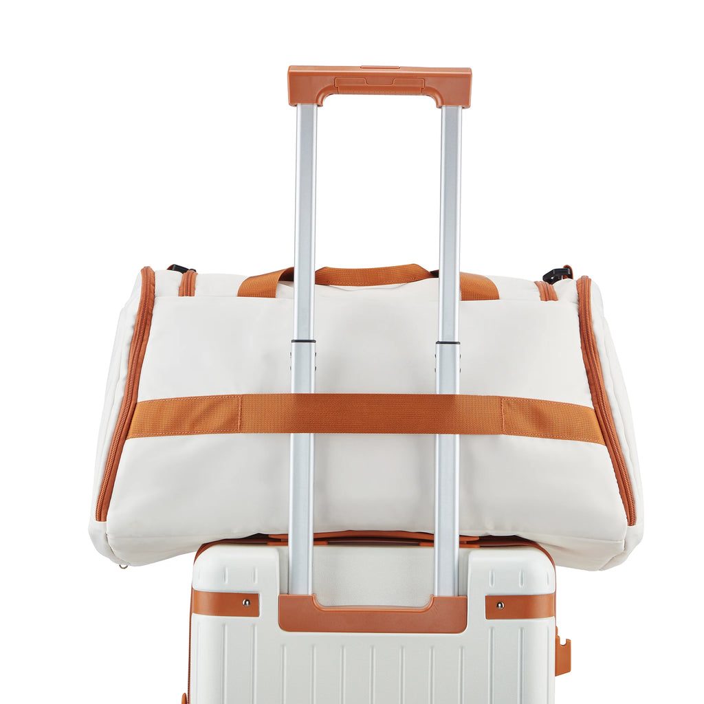 Large Capacity Lightweight Organizing Outdoor Travel Bag Custom logo Luxury White Waterproof Foldable Duffle Bag