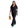 Wood Ear Edge Waist Casual Temperament Elegant Women's Trousers Jumpsuit
