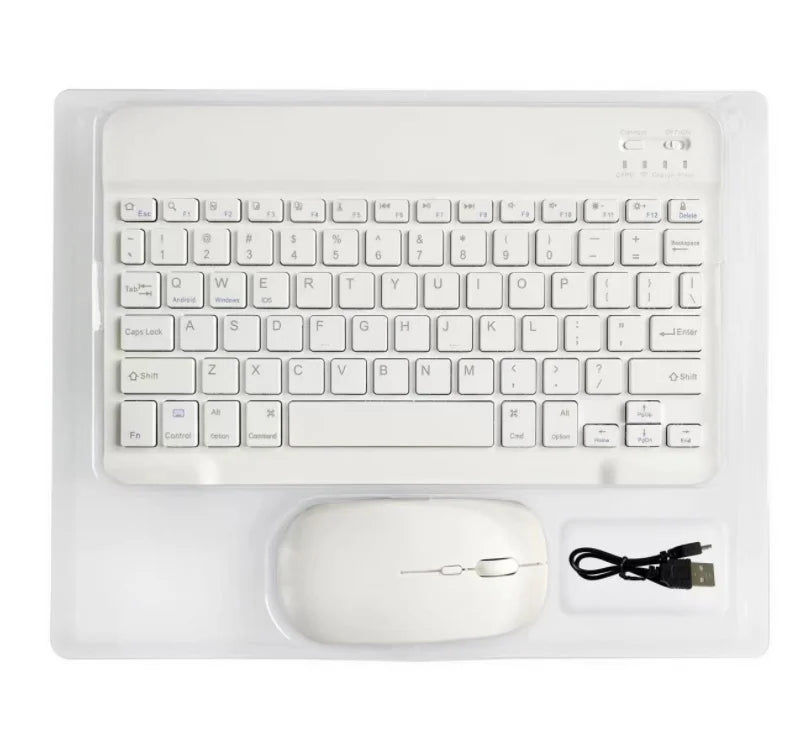 Wireless USB Keyboard and Mouse Combo Customizable Language for Tablet PC and Phone Split Style