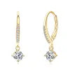 Silver Classic Simple White Earring