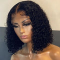Lace Front Wig Brazilian Human Hair Water Wave Kinky Curly Frontal