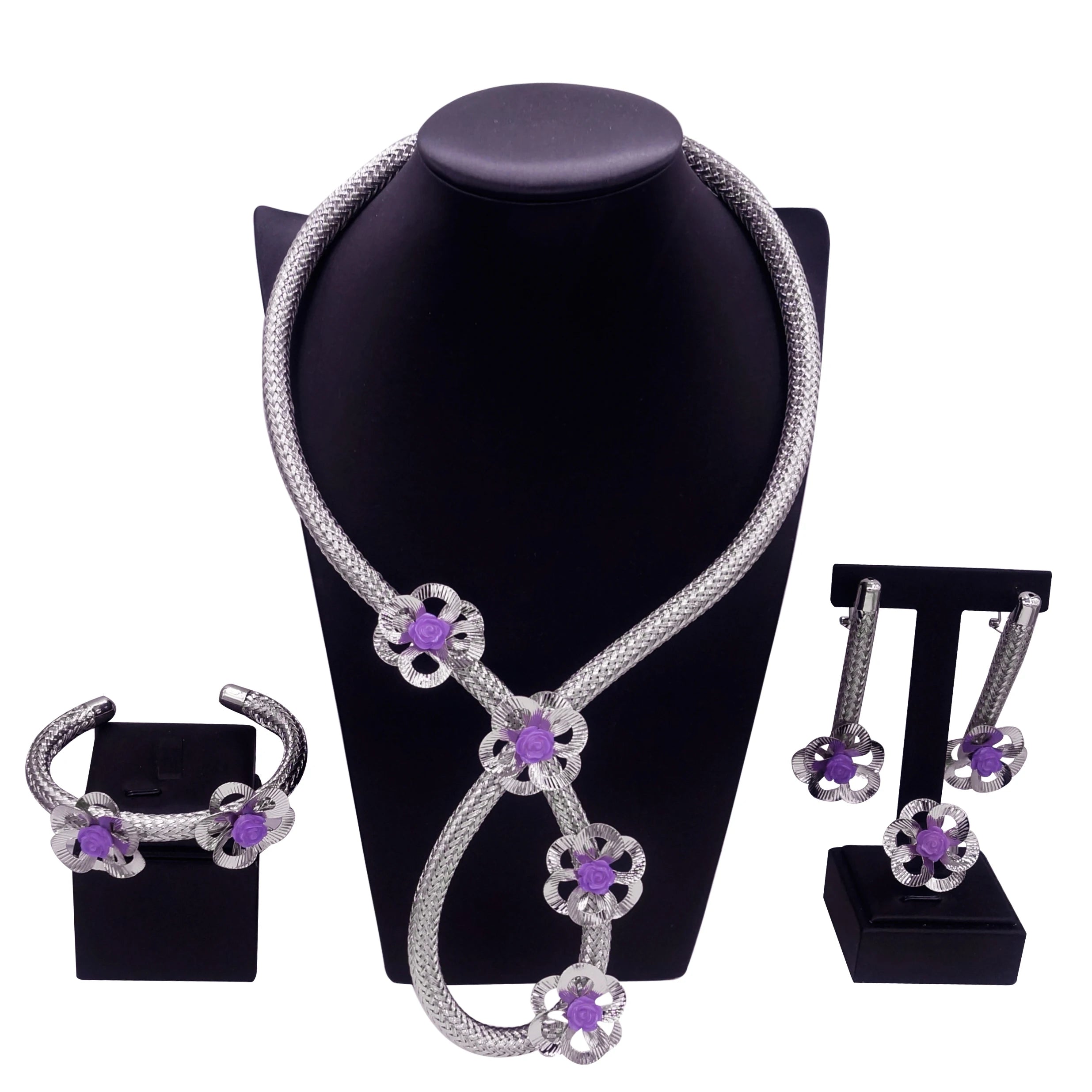 Classic Jewelry Set Simple Fashion Brazilian Jewelry Necklace Set Real Gold Plated Jewelry Sets
