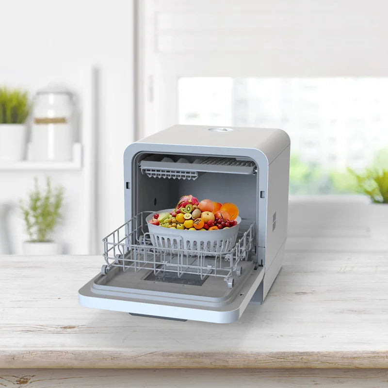 High Quality Mini Portable Dishwasher Automatic Electric Home Use Washing Machine with Free Installation Stainless Steel Housing