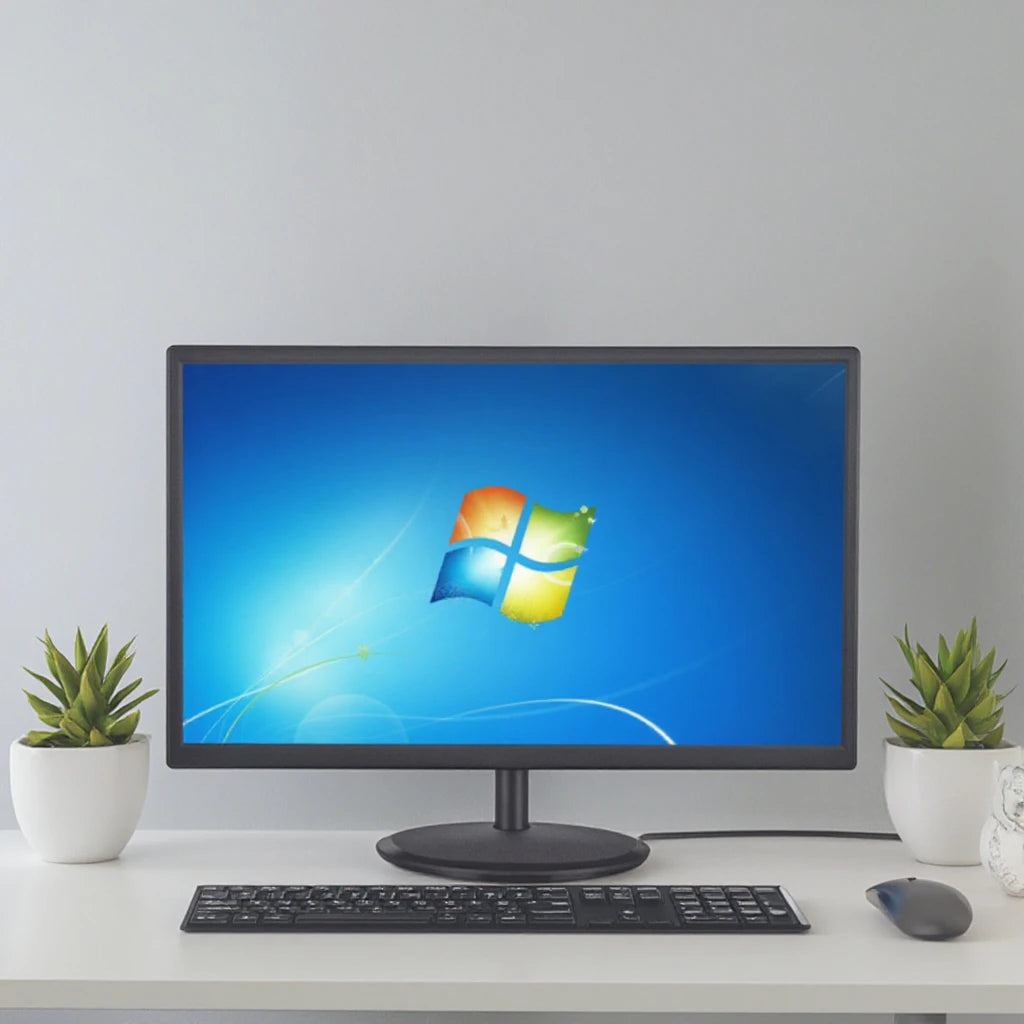 24 Inch TN Full 1080P Desktop PC Computer VGA AV Output LED Remote Control 21.5 Lcd Monitor Home New DVI Speaker