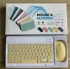 Wireless USB Keyboard and Mouse Combo Customizable Language for Tablet PC and Phone Split Style