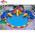 Ocean Theme Inflatable Amusement Park with Whales and Dolphins Slide 15mDia Pool Good for Summer Season