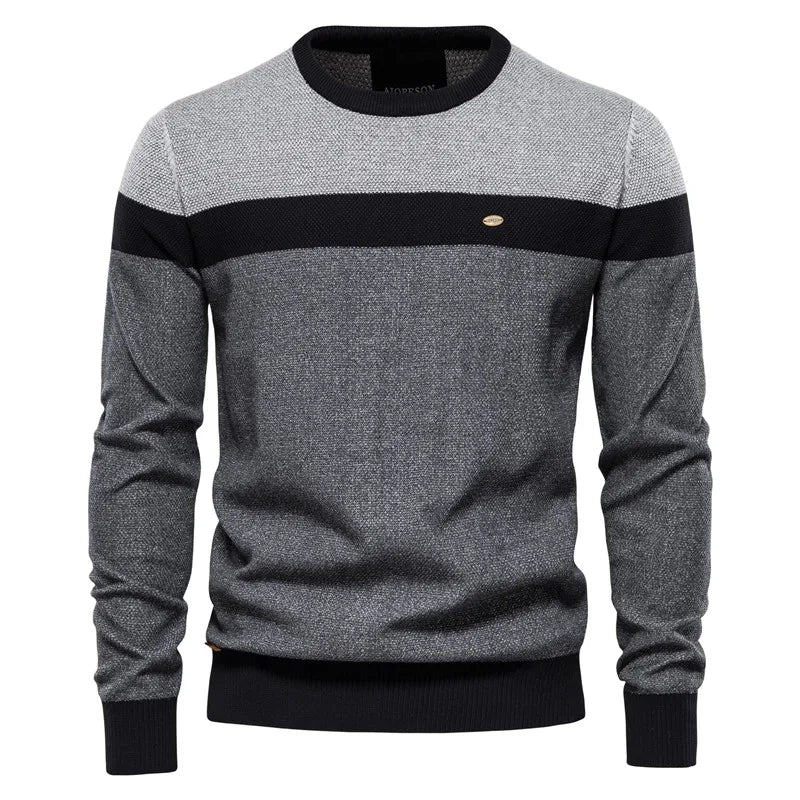 AIOPESON Pullover Knitted Sweaters For Men New