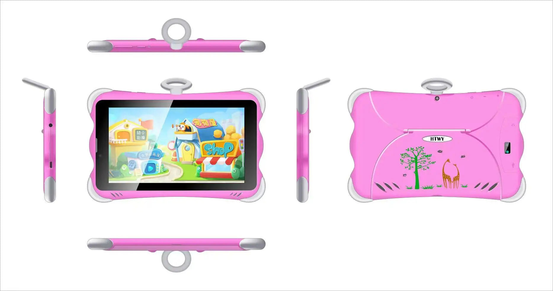 7inch Kids Tablet Pc Android 2SIM 7 Inch 12+256G Android Tablet PC 3G Call +WiFi Children's Toy + Android Tablet