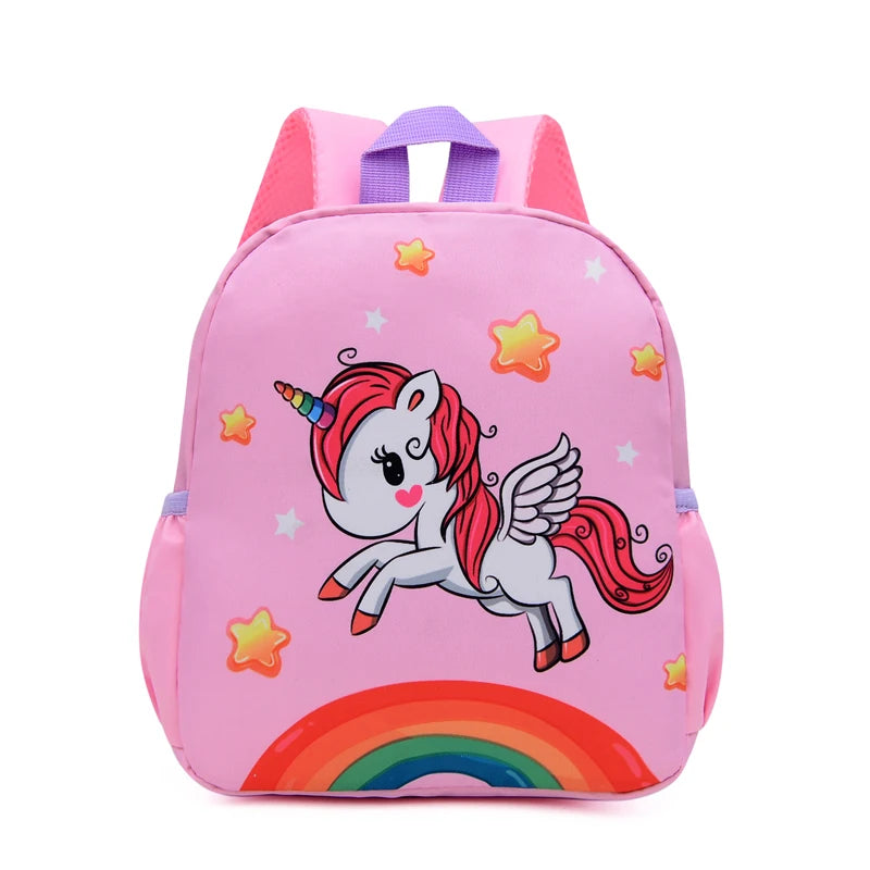 Children's School Bag Cartoon Animal Pattern High Quality Nylon Kids Backpack