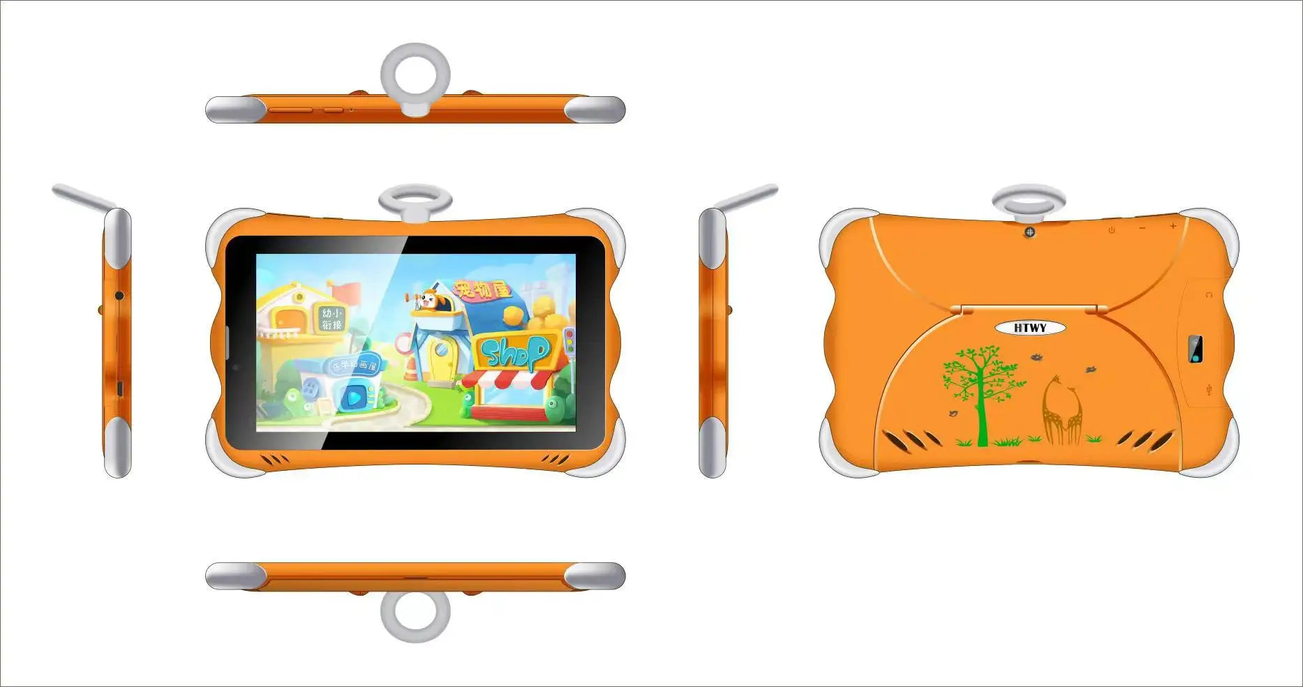 7inch Kids Tablet Pc Android 2SIM 7 Inch 12+256G Android Tablet PC 3G Call +WiFi Children's Toy + Android Tablet