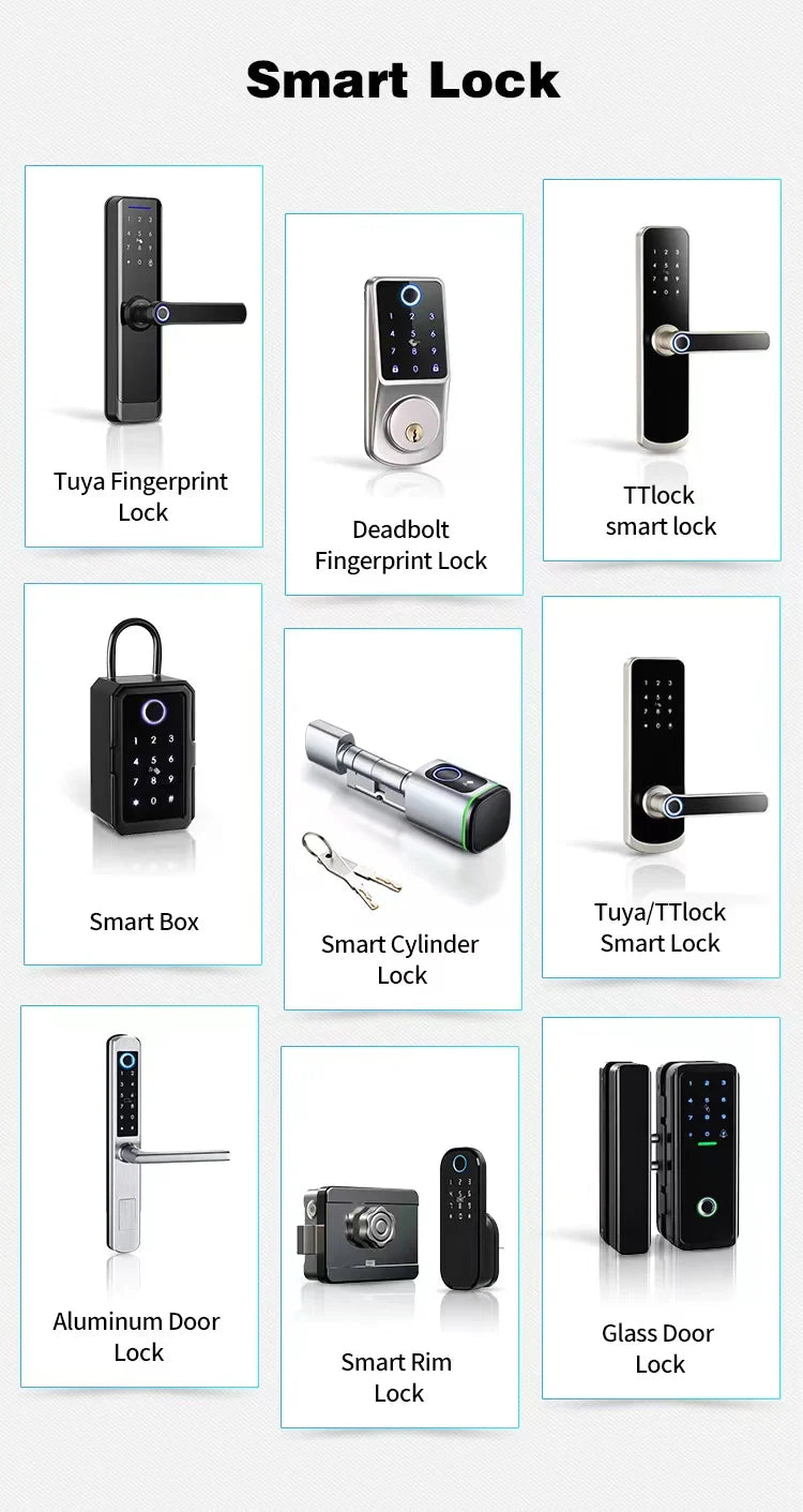 Main Home Entrance Gate Waterproof Camera Screen Tuya 3d Biometric Face Recognition Smart Door Lock