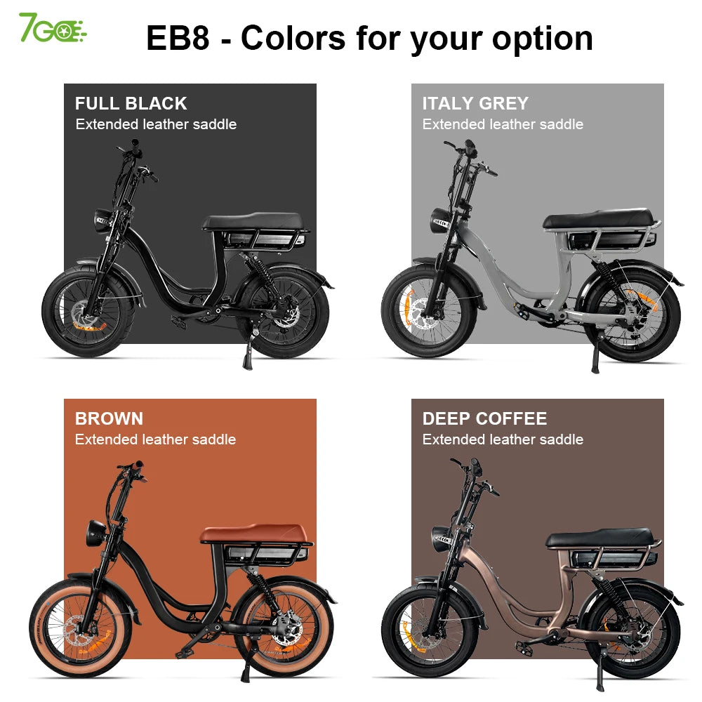 Wholesale  Electric City Road Mountain Hybrid Bicycle 1000 Watt 18.2Ah Fat Tire Step Through 2 Long Seat Electric Fat E Bike
