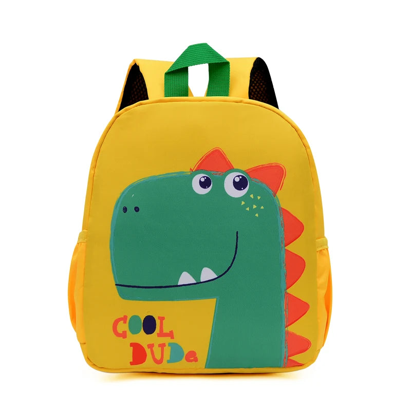 Children's School Bag Cartoon Animal Pattern High Quality Nylon Kids Backpack
