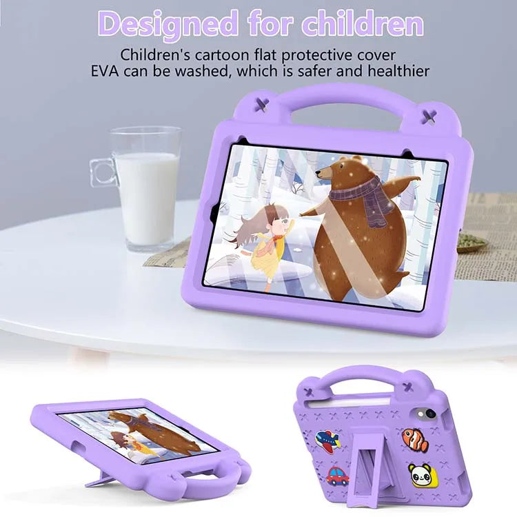 Case for iPad Mini 6 8.3 Inch  Kids  Foam Handle Folding Bracket Cartoon Shockproof Cover