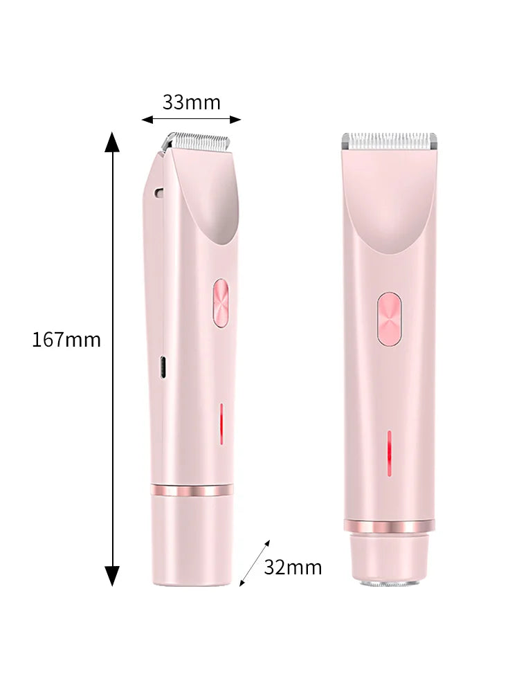 2 in 1 Lady Double Head Electric Shaver Body Epilator for Hair Removal Waterproof Electric Trim Razor