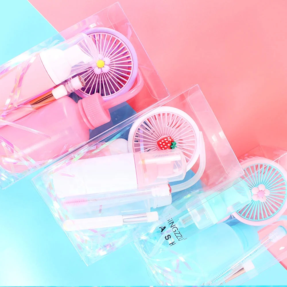 Eyelash Foam Cleanser Lash Extension Glue Mini Fan Cleaning Brush Kit with Resin Washing Bottle Lash Shampoo