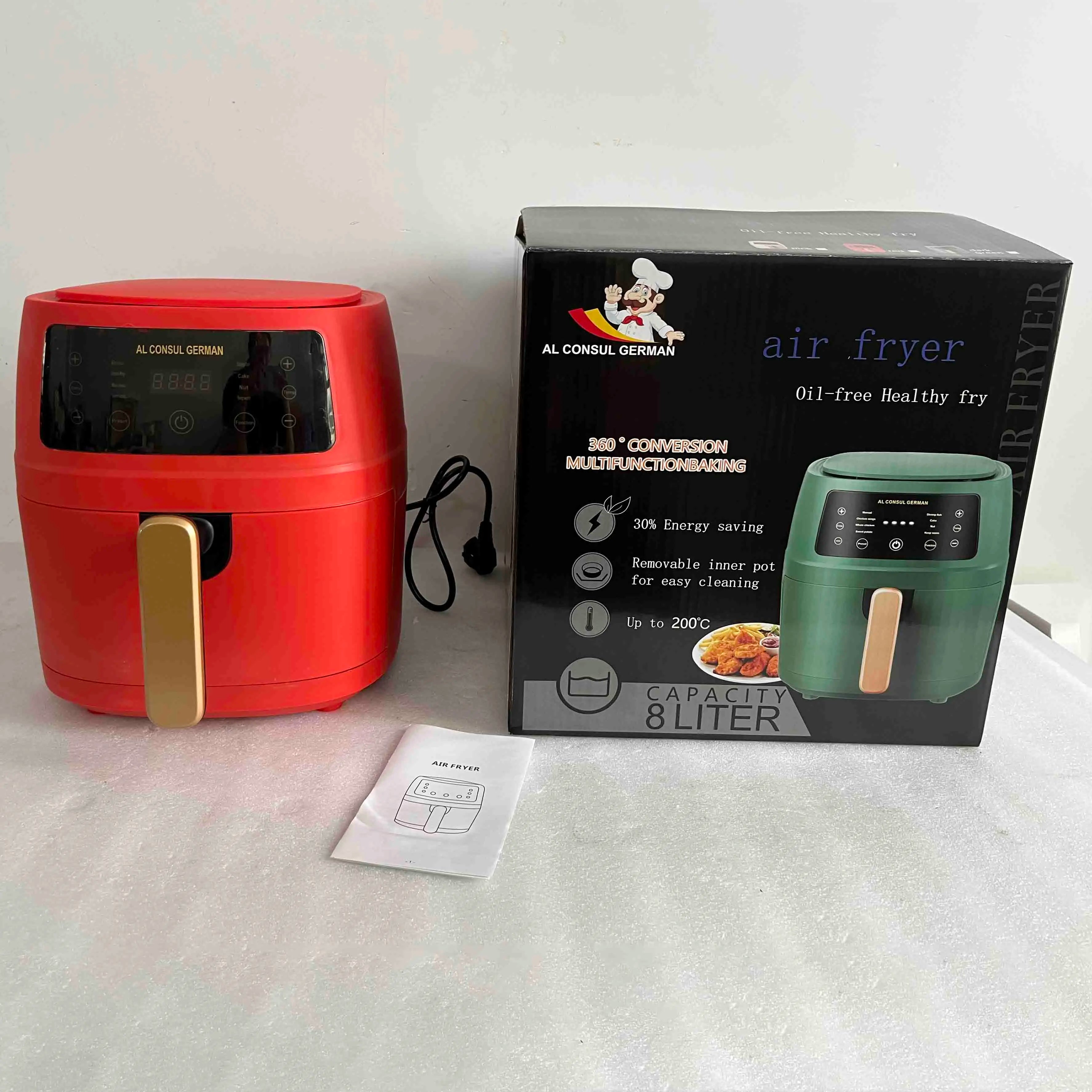 Multi-function Air Fryer Without Oil Touch Digital Control Presets Home-appliance Air Fryer