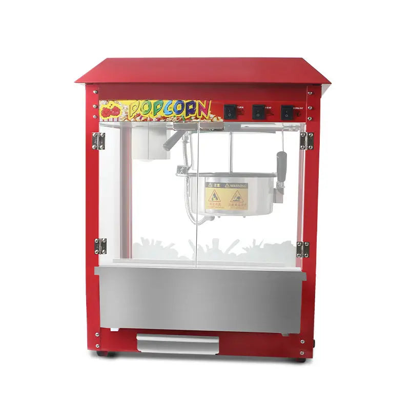 High Productivity Commercial & Household Stainless Steel Caramel Popcorn Maker Machine 8OZ Capacity Electric Attractive Price