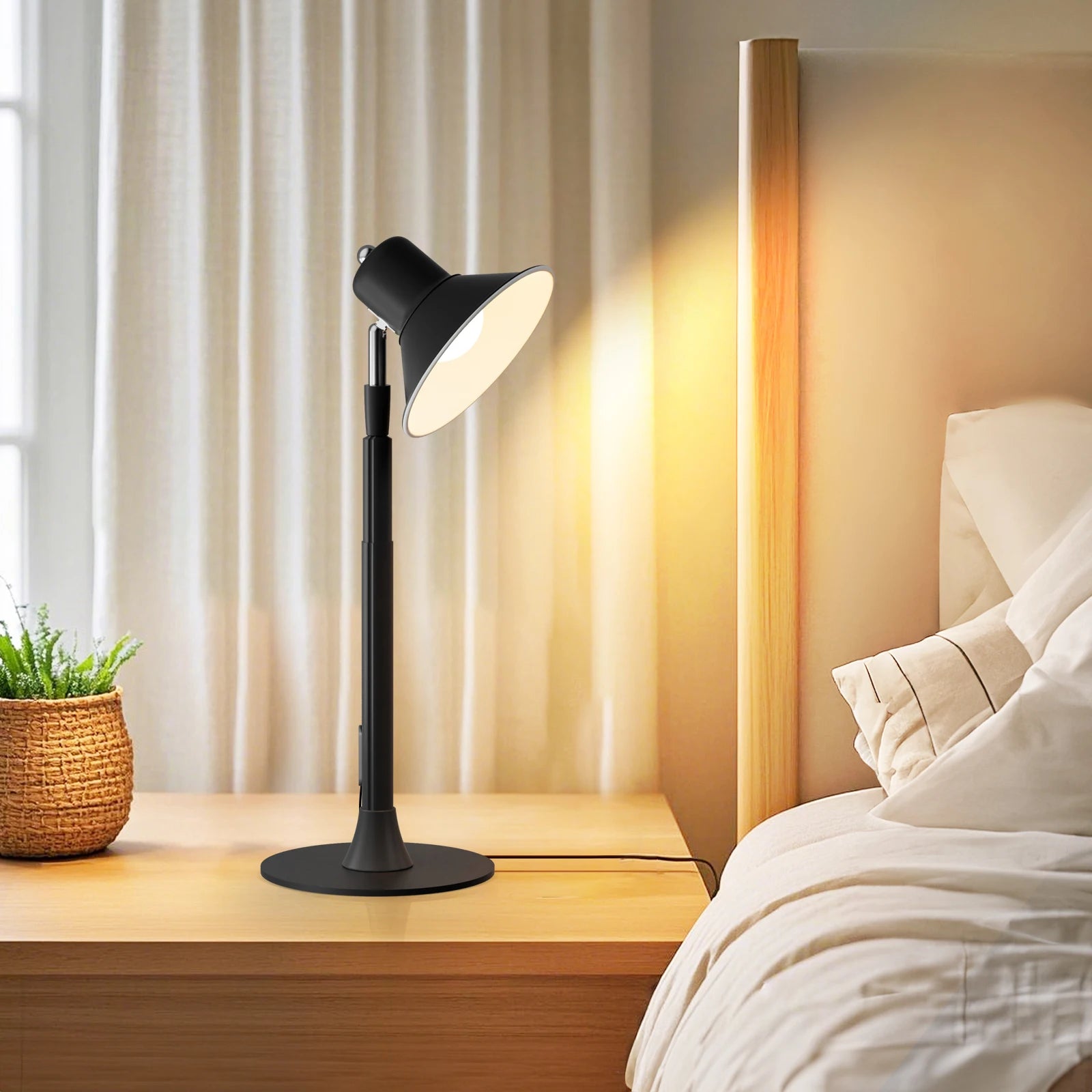 Height Adjustable Study Corner Floor Lamp Modern USB Reading Desk Lamp Living Room Bedroom Night Lights Bedside Led Table Lamp