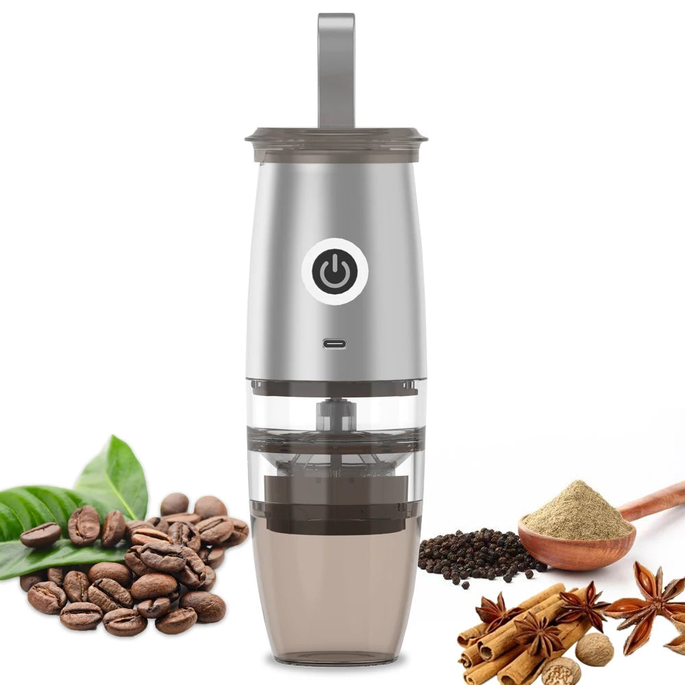 USB Rechargeable  Grinder Electric Portable Coffee Bean Grinder Grind Settings Espresso Drip